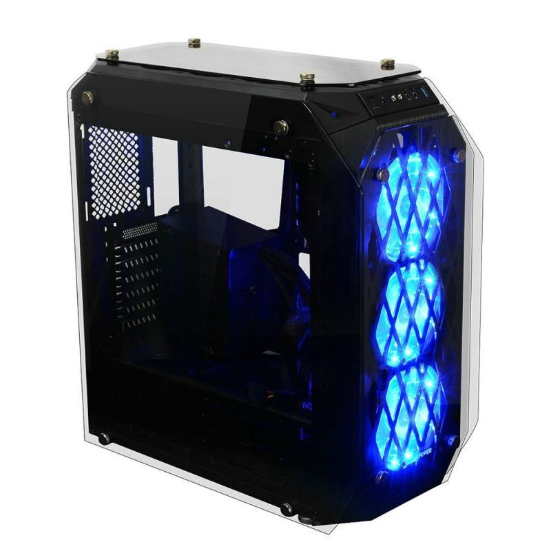 GAMEPOWER EOS Powersız Pencereli Mavi Fanlı Mid ATX Gaming Kasa