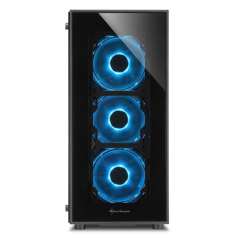 SHARKOON TG5-BLUE TG5 Midi Tower 4x Mavi Led Fanlı Gaming Kasa