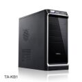 VENTO 400W Powerlı Penceresiz Midi Tower Siyah,Gümüş Kasa VENTO-TA-KB1-400