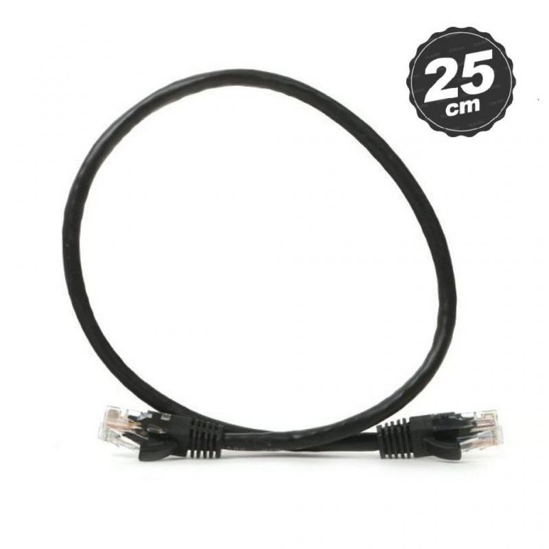 DARK DK-CB-NT6U25B Cat6 0.25m UTP Bakır Siyah Network Kablosu