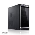 VENTO 350W Powerlı Penceresiz Midi Tower Siyah,Gri Kasa VENTO-TA-KB1-350