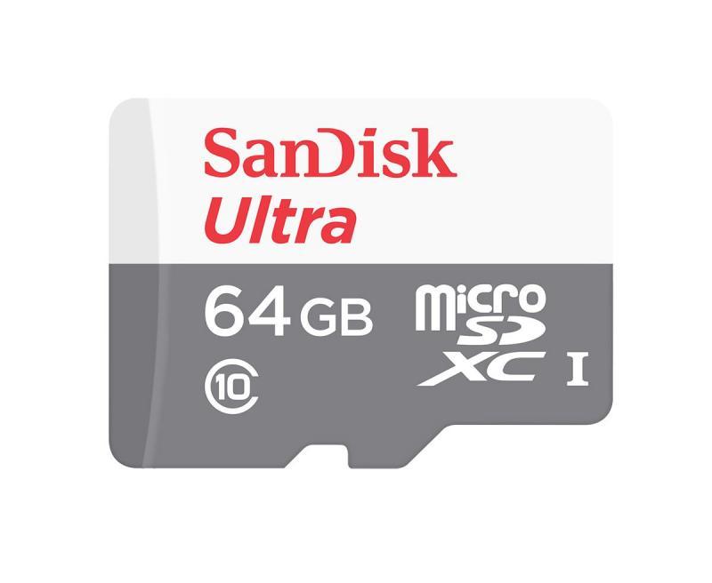 SANDISK SDSQUNB-064G-GN3MN 64GB Ultra 48MB Class 10 UHS I Micro SD