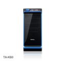 VENTO 400W Powerlı Penceresiz Midi Tower Siyah,Mavi Kasa VENTO-TA-KB3-400