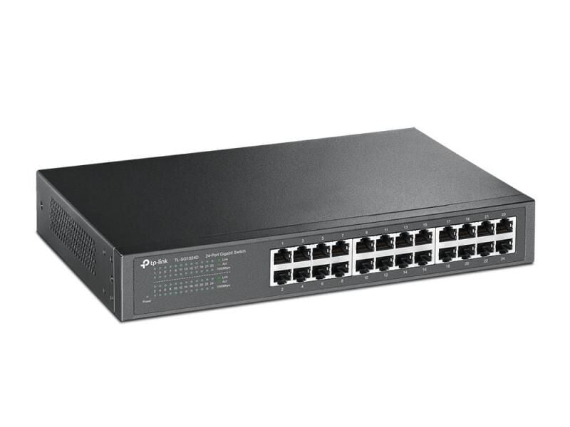 TP-LINK TL-SG1024D 10/100/1000Mbps 24xPort Masaüstü Raf Tipi Metal Kasa Switch