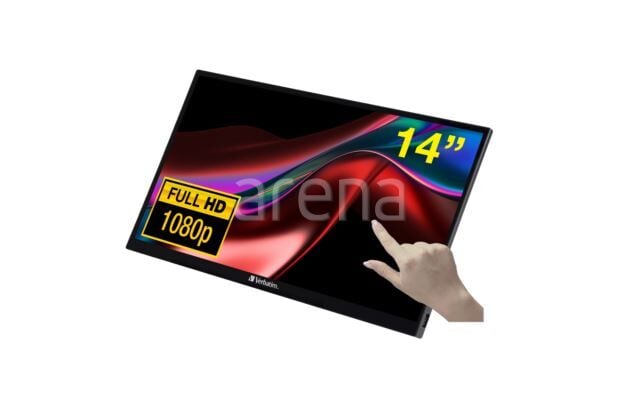 VERBATIM 49591 PMT-14 Portable Touchscreen Monitor 14'' Full HD 1080p Metal Housing