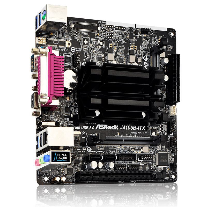 ASROCK MINI ITX J4105B CELERON 4 ÇEKİRDEK İŞLEMCİLİ 2 X DDR4 DESTEKLİ ANAKART ASRJ4105B-ITX