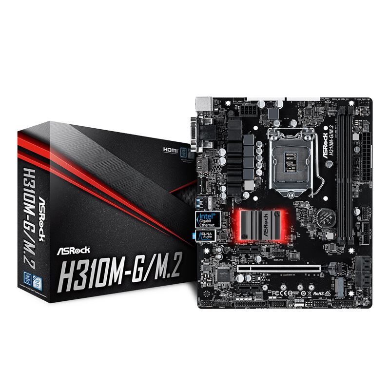 ASROCK Intel H310M-G 1151 DDR4 2666MHz HDMI,DVI,VGA Anakart ASRH310M-GM2