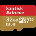SANDISK SDSQXAF-032G-GN6AA 32GB Extreme 100MB Class 10 Micro SD