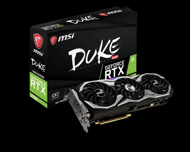 MSI RTX2080 8G 256B GDDR6 HDMI RTX2080DUKE8GOC
