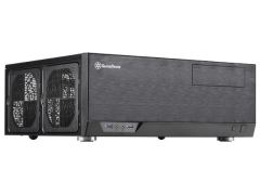 SILVERSTON Penceresiz Midi Tower Powersız Siyah Kasa