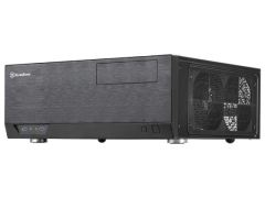 SILVERSTON Penceresiz Midi Tower Powersız Siyah Kasa