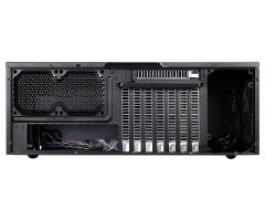SILVERSTON Penceresiz Midi Tower Powersız Siyah Kasa