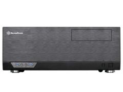SILVERSTON Penceresiz Midi Tower Powersız Siyah Kasa