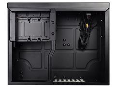 SILVERSTON Penceresiz Midi Tower Powersız Siyah Kasa