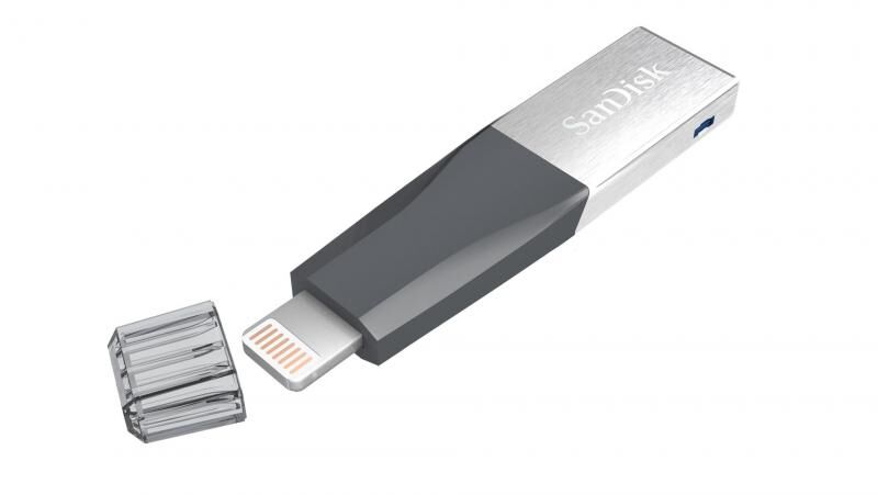 SANDISK SDIX40N-256G-GN6NE 256GB iXpand Mini USB 3.0 Siyah iPhone USB Bellek