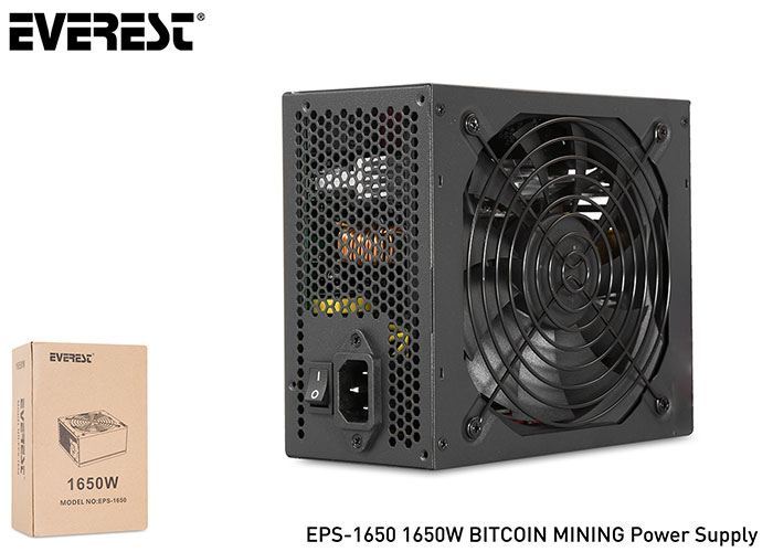 EVEREST 1650W 14cm Fan 7xSata 5xIDE Güç Kaynağı EPS-1650