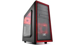 DEEPCOOL TESSERACT SW RD Siyah+Kırmızı Kasa 1xUSB 2.0, 1xUSB 3.0, 1xAudio, 1xMic, TESSERACT-SW-RD