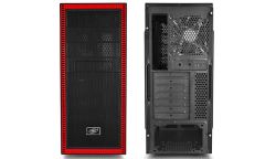 DEEPCOOL TESSERACT SW RD Siyah+Kırmızı Kasa 1xUSB 2.0, 1xUSB 3.0, 1xAudio, 1xMic, TESSERACT-SW-RD