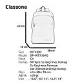 CLASSONE BP-WTX304G -15.6'' Sırt ÇNT GRİ