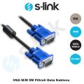 S-LINK 5M VGA M/M 15P Data Görüntü Kablosu SL-VGA19