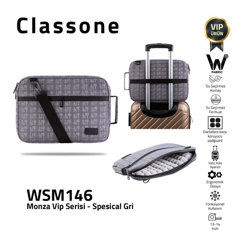 CLASSONE WSM146 Monza Serisi 13-14 inch Uyumlu Macbook Macbook Air Laptop Notebook