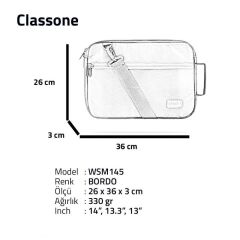 CLASSONE WSM145 Monza Serisi 13-14 inch Uyumlu Macbook