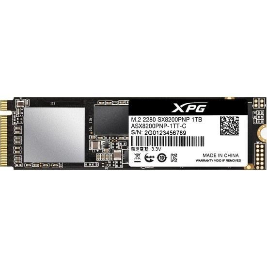 XPG ASX8200PNP-1TT-C 1TB SX8200PNP PCIE M.2 3500-3000MB/s Flash SSD