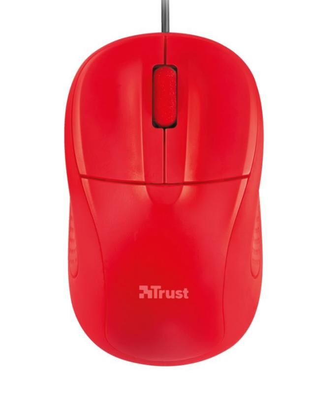 TRUST 21793 Kablolu USB Optik Compact Kırmızı Mouse