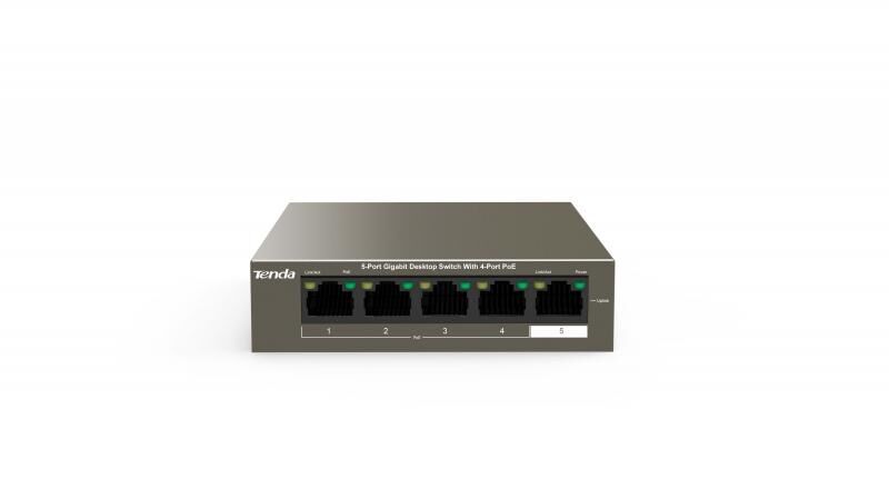 TENDA TEG1105P-4-63W 5-Port Gigabit Desktop Switch with 4-Port PoE