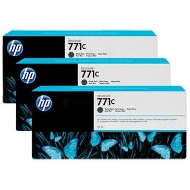 HP B6Y31A No 771 775ml 3'lü Paket Mat Siyah Kartuş