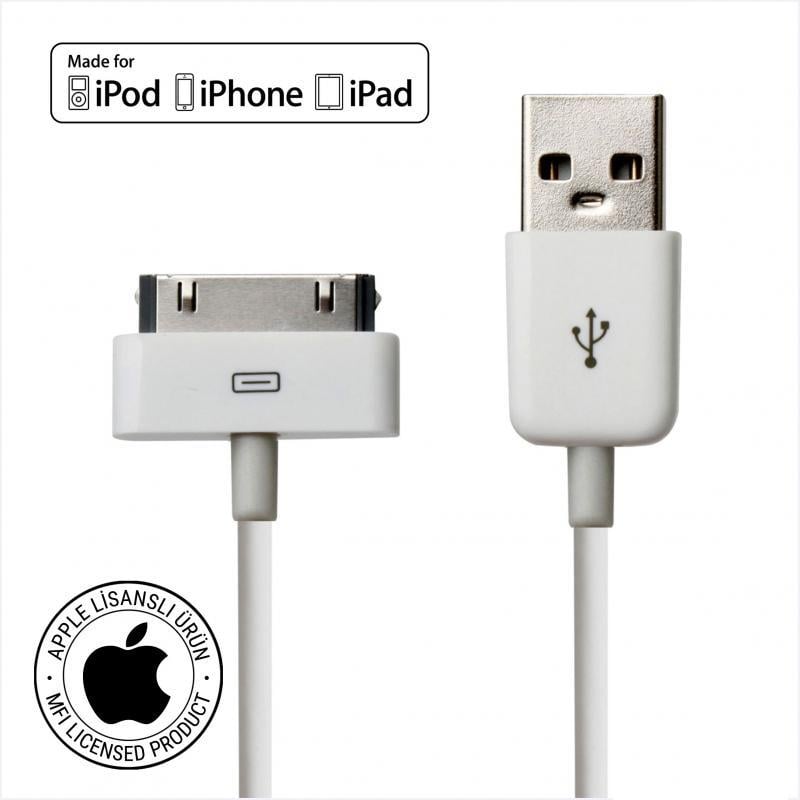 MIRAX SDE-4100 1m USB Iphone 4-4S Data ve Şarj Kablosu