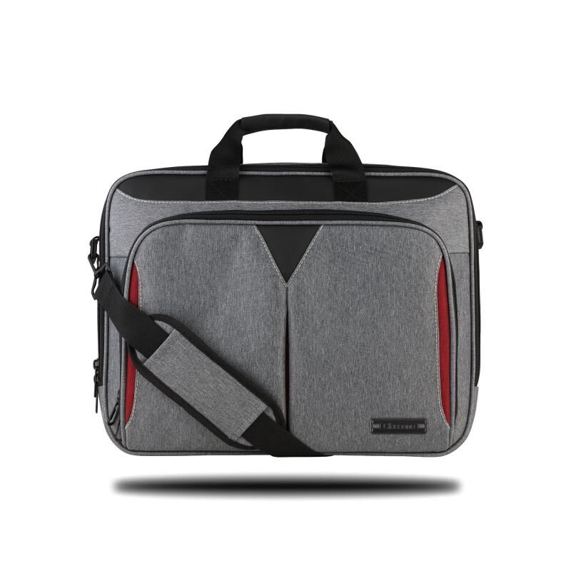 CLASSONE VP3404 Taranto  14'' Su Geçirmez Kumaş, Notebook, Laptop El  Çantası-Gri