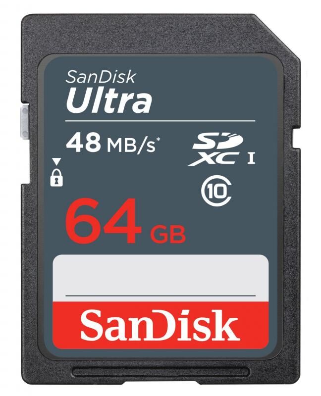 SANDISK SDSDUNB-064G-GN3IN 64GB Ultra SDXC 48MB Class 10 UHS I SD-MMC Kart