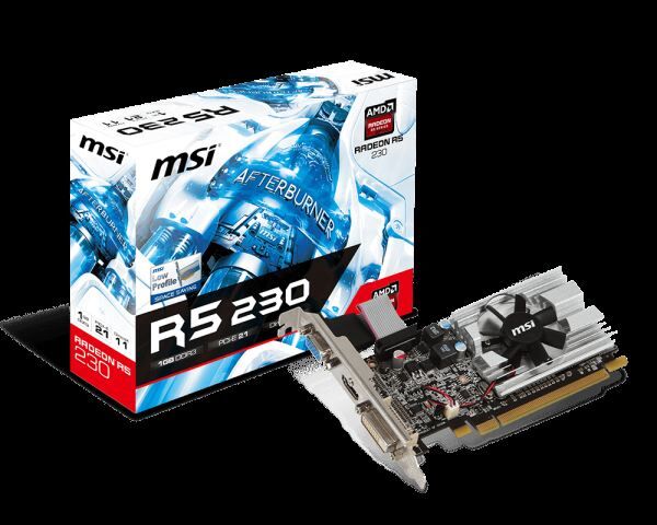 MSI R5 230 1GB 64B DDR3 VGA/DVI/HDMI AMD Ekran Kartı