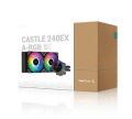 DEEPCOOL CASTLE240EXARGB CASTLE 240EX A-RGB 240mm Siyah Sıvı Soğutma