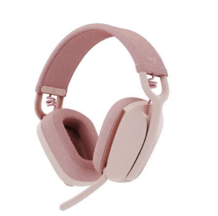 LOGITECH 981-001224 Zone Vibe 100 pembe Kablosuz bilgisayar Kulaklığı.