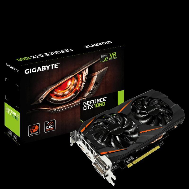 GIGABYTE GTX1060 3GB 192B GDDR5 HDMI,DVI-D,DP Nvidia Gaming Ekran Kartı GV-N1060WF2OC-3GD