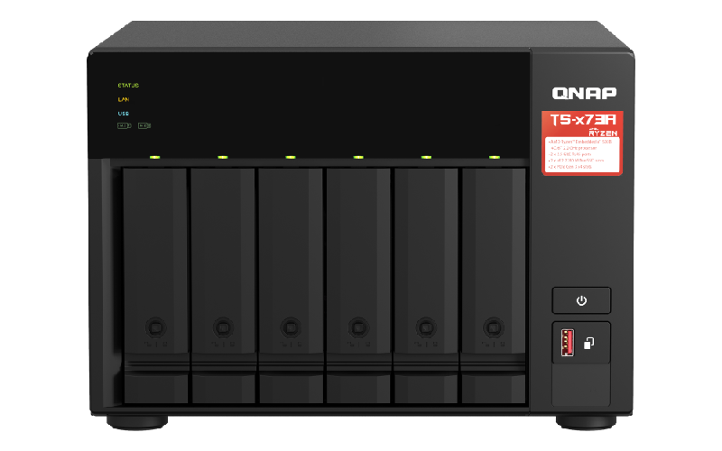 QNAP TS-673A-8G NAS Depolama Ünitesi (Resmi Distribütör Garantili)