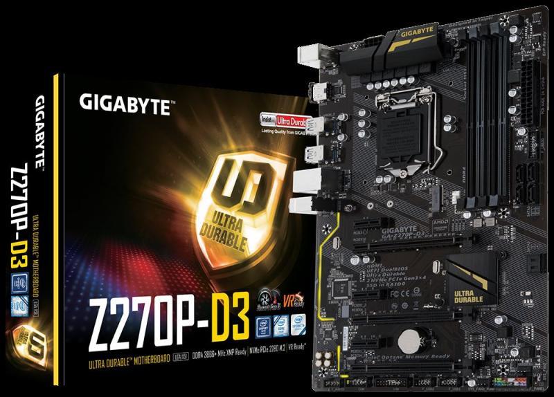 GIGABYTE GA-Z270P-D3 Intel Z270 1151 DDR4 3866MHz HDMI Anakart