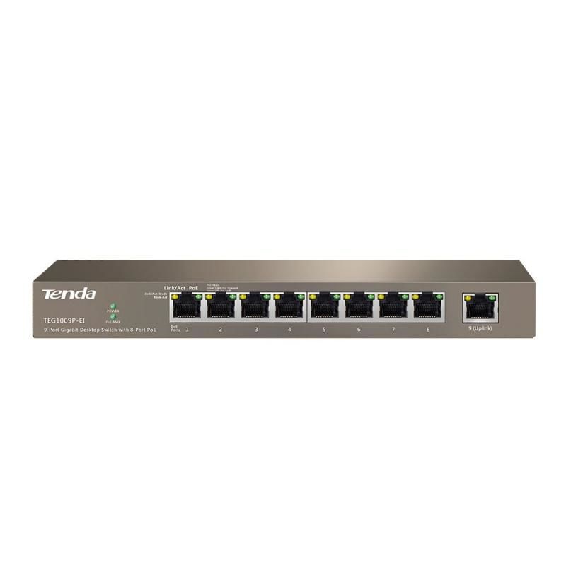 TENDA TEG1009P-EI 9Port 10/100/1000 8 Port PoE Swi