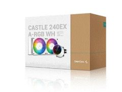 DEEPCOOL CASTLE240EXARGBWH CASTLE 240EX A-RGB 240mm Beyaz Sıvı Soğutma