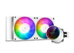 DEEPCOOL CASTLE240EXARGBWH CASTLE 240EX A-RGB 240mm Beyaz Sıvı Soğutma
