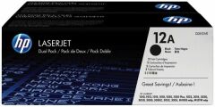 HP No 12A 2'li Paket Siyah 2000 Sayfa Lazer Toner Q2612AD