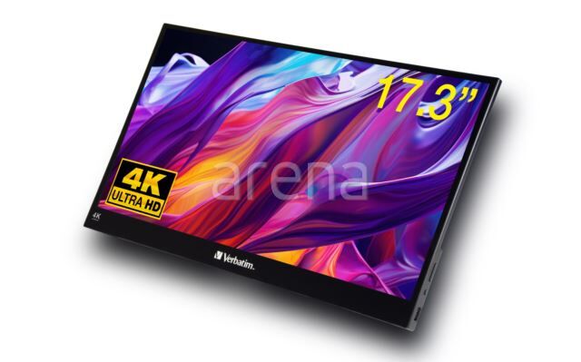 VERBATIM 32239 17'' 4K 3840 x 2160 Dokunmatik Taşınabilir Monitör