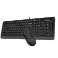 A4 TECH F1010-GRI F1010 Kablolu Q TR Multimedya Klavye Mouse Set