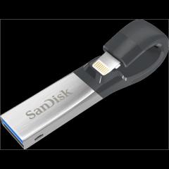 SANDISK 64GB IOS Ixpand Flash Drive USB3.0 Metalik Gri USB Bellek SDIX30N-064G-GN6NN