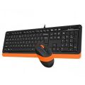 A4 TECH F1010-TURUNCU F1010 Kablolu Q TR Multimedya Klavye Mouse Set