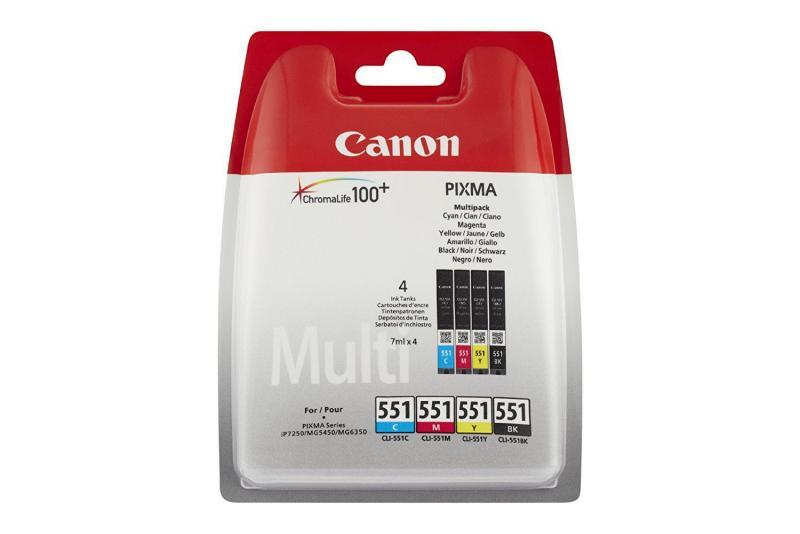 CANON Siyah ve Renklı Kartuş Seti CLI-551-MULTI