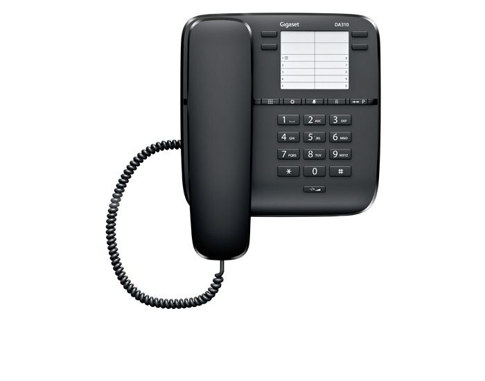 GIGASET DA310 Kablolu Masaüstü 10 Arama Siyah Telefon