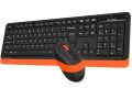 A4 TECH FG1010-TURUNCU FG1010 Kablosuz Q TR Multimedya Klavye Mouse Set